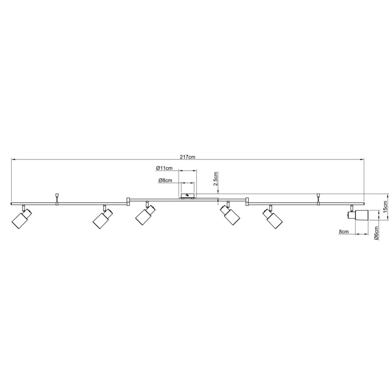 Спот ARTE Lamp A4510PL-6SS