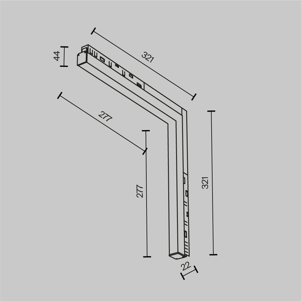 Трековый светильник Technical TR102-24W3K-W