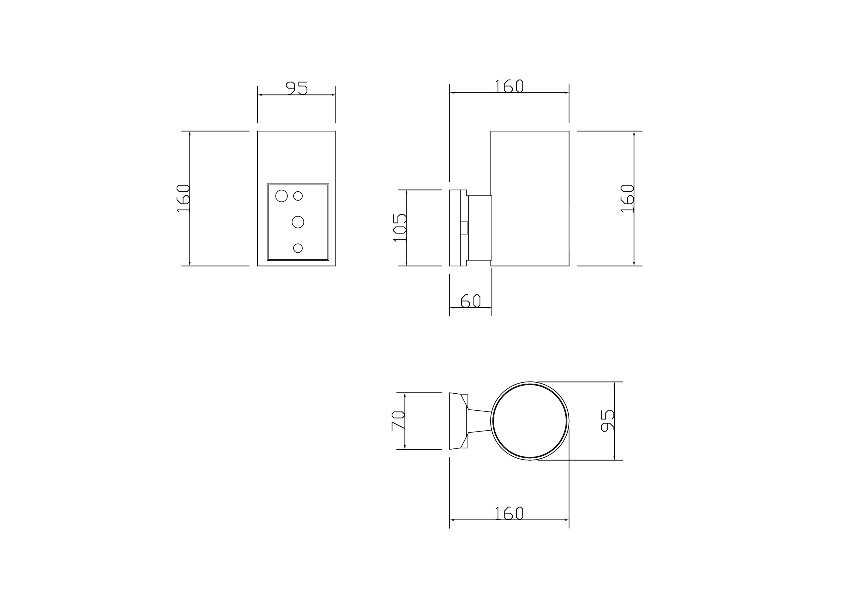 Настенный светильник (бра) Outdoor O419WL-01B