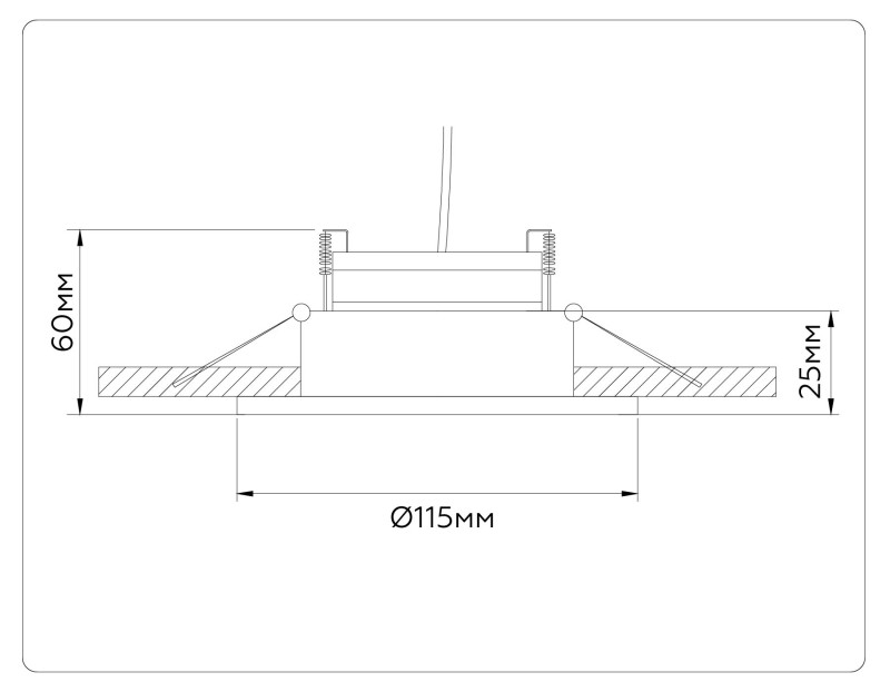Встраиваемый светильник Ambrella Light TN52335