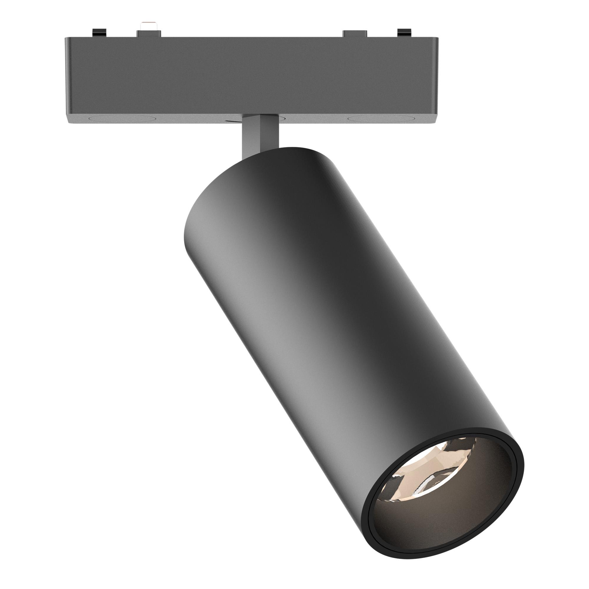 ST677.446.18 Магнитный трековый светильник Черный LED 1*18W 4000K 1 060Lm Ra>90 IP20 D55xH135 48V SKYFLAT