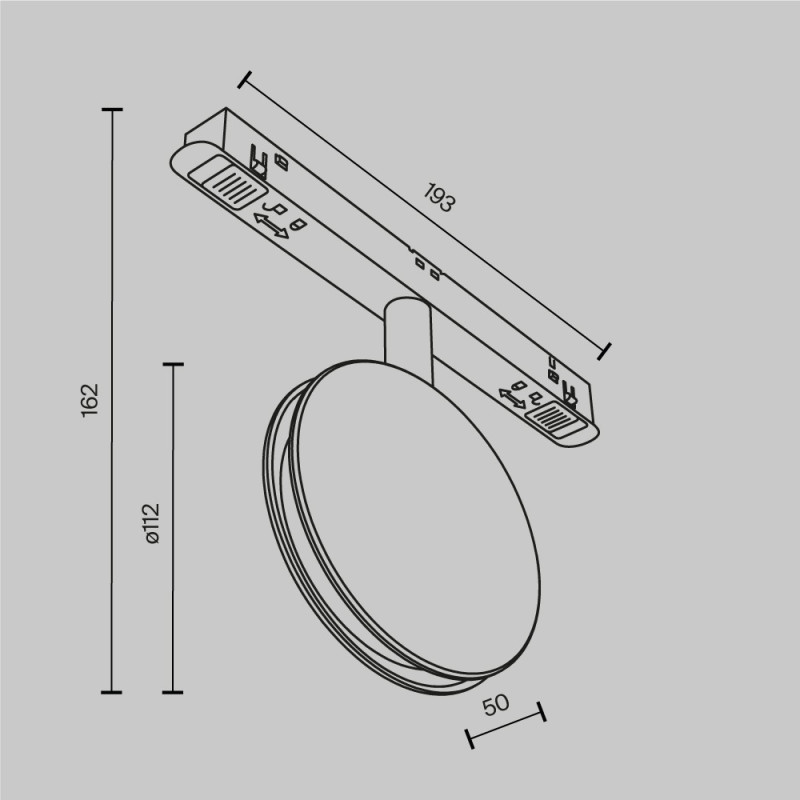 Светильник на шине Maytoni Technical TR090-4-6W-DS-B