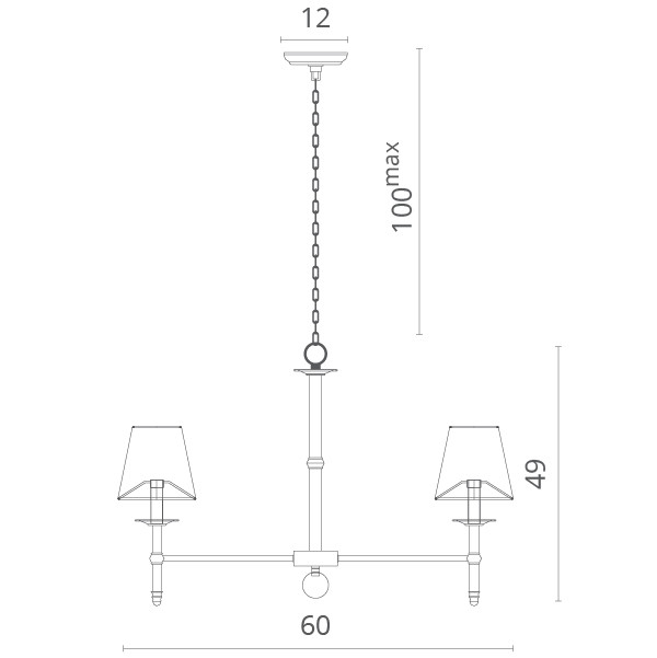 Подвесная люстра Divinare 1162/01 LM-5
