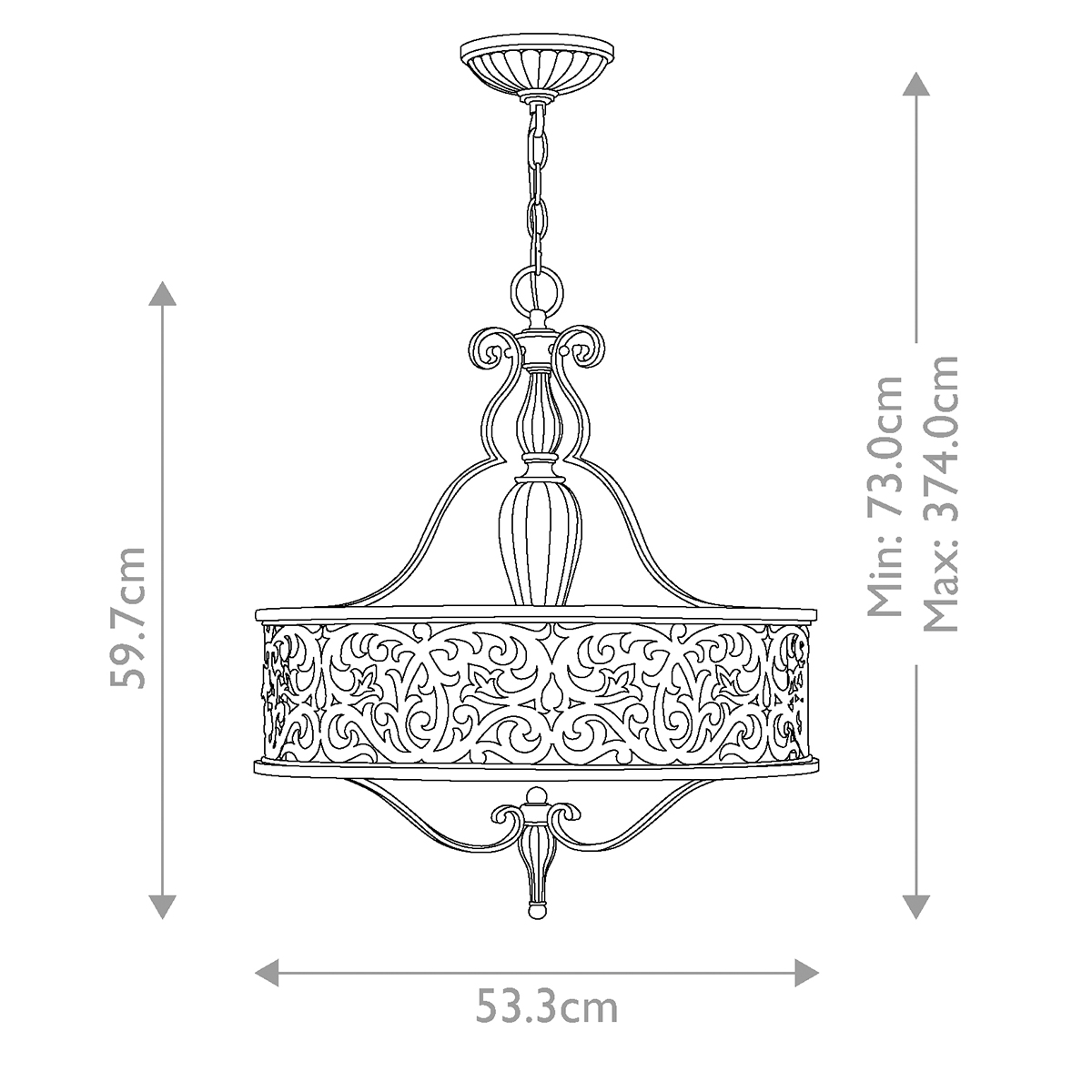 Люстра Hinkley Lighting, Арт. HK-CARABEL-P-B