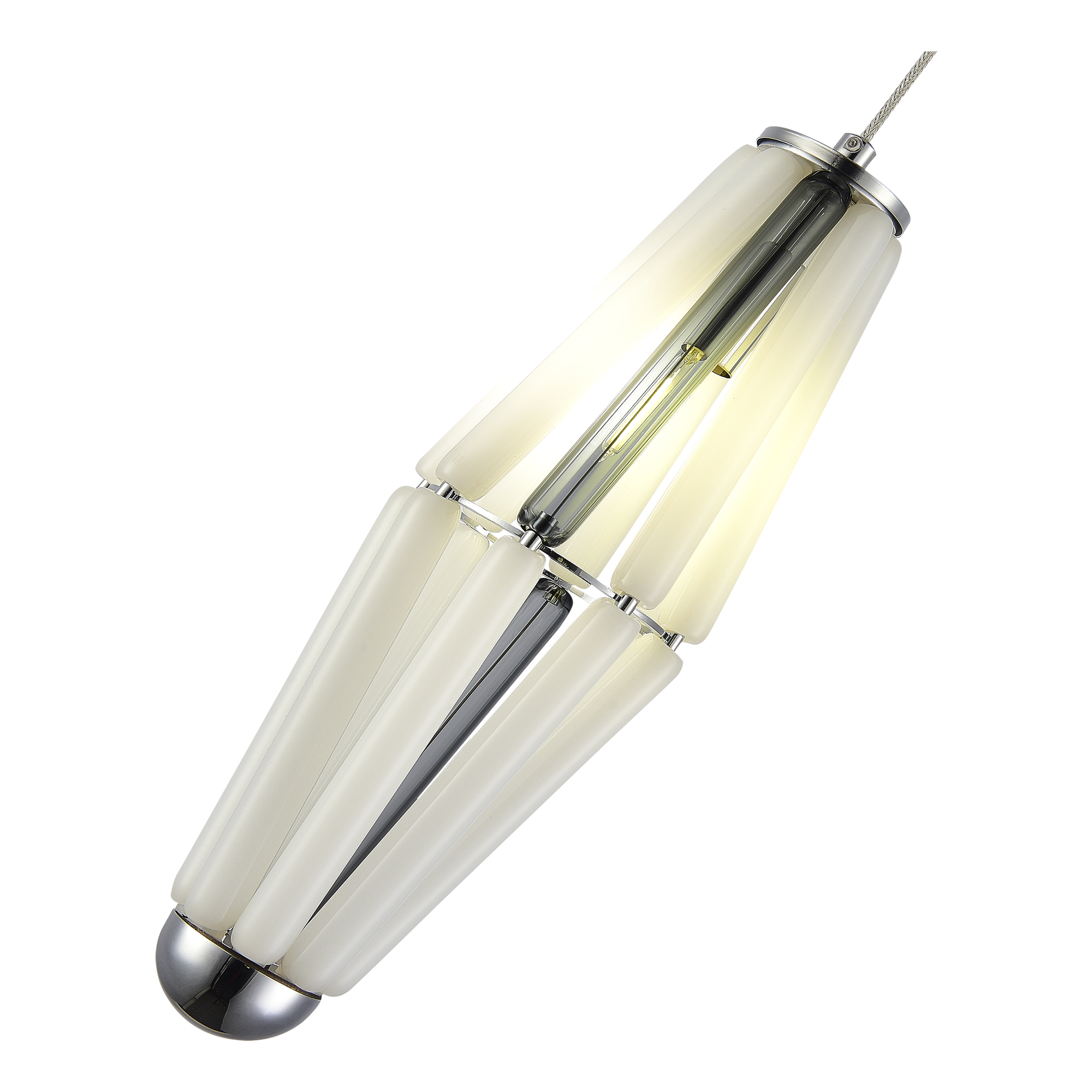 SL1242.153.01 Светильник подвесной ST-Luce Хром/Молочный G9 1*5W 4000K CIARA