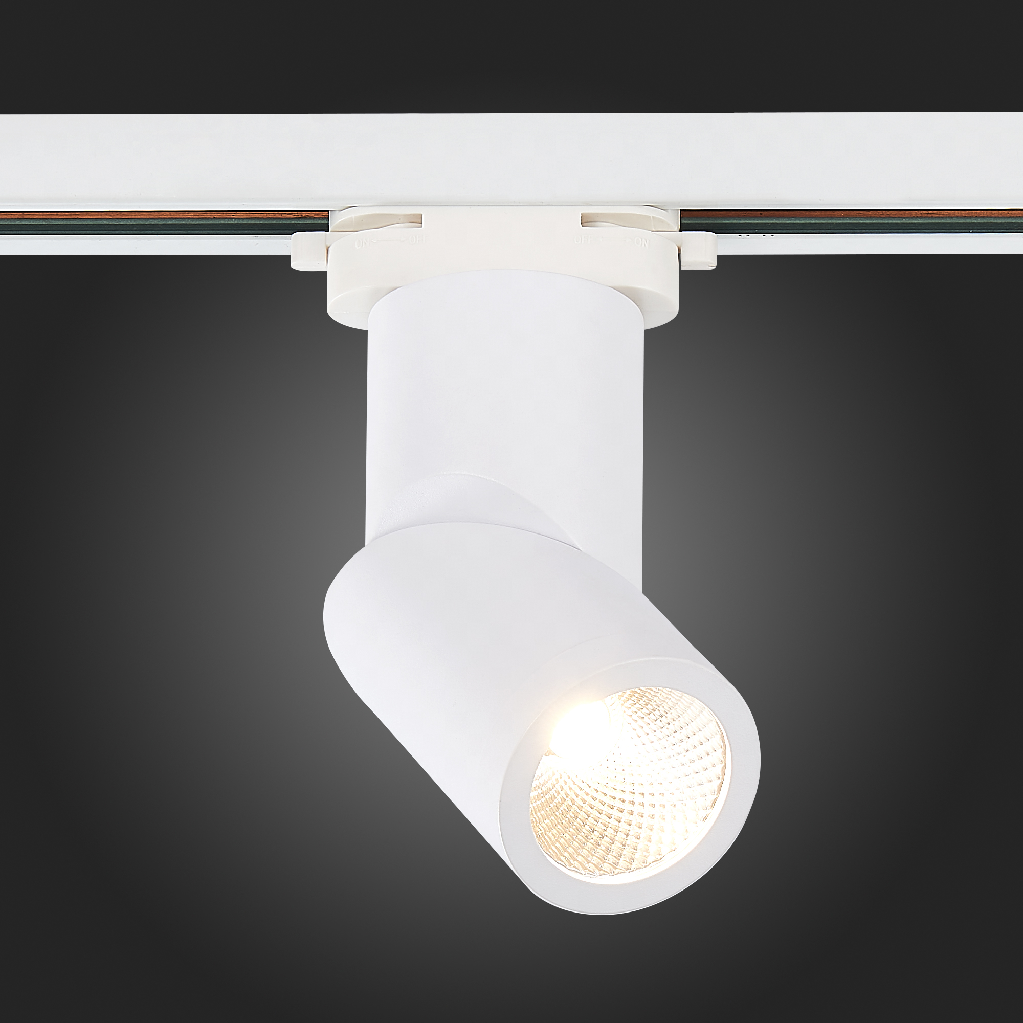 ST650.546.10 Св-к трек. Белый LED 1*10W 4000K 800Lm Ra>90 38° IP20 D60xH190 165-265V BASE