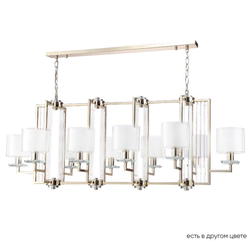 Подвесная люстра Crystal Lux NICOLAS SP10 L1300 GOLD/WHITE