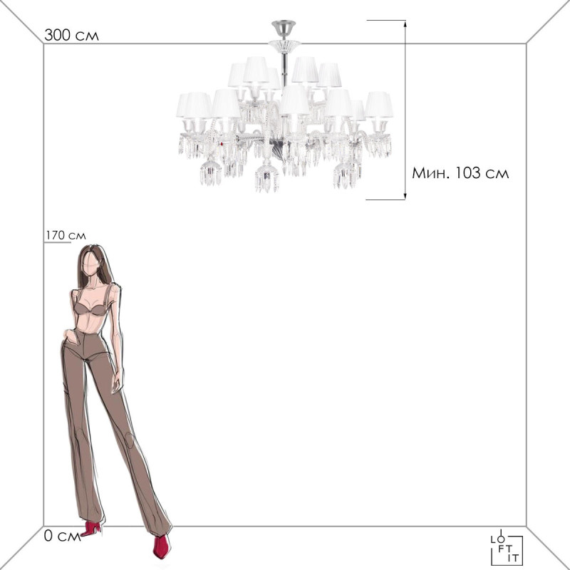 Подвесная люстра LOFT IT 10209/24