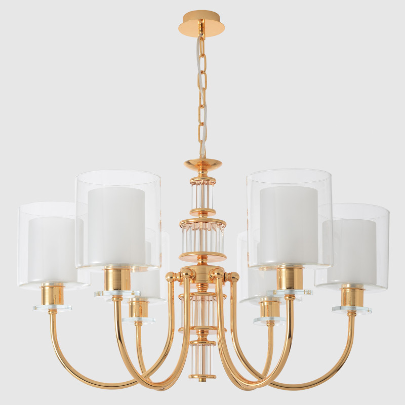 Подвесная люстра Crystal Lux ELENA SP6 GOLD