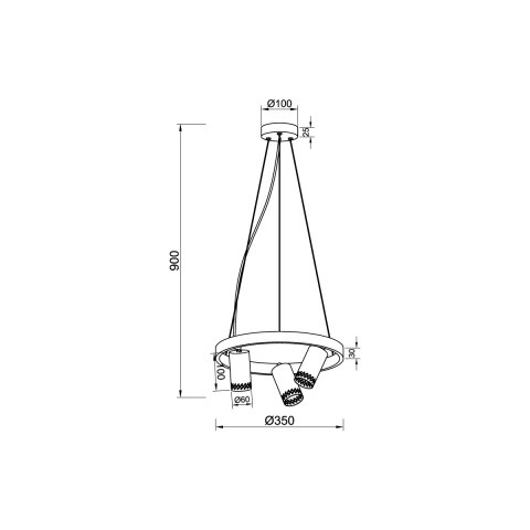 Подвесная люстра Vele Luce VL5784P03