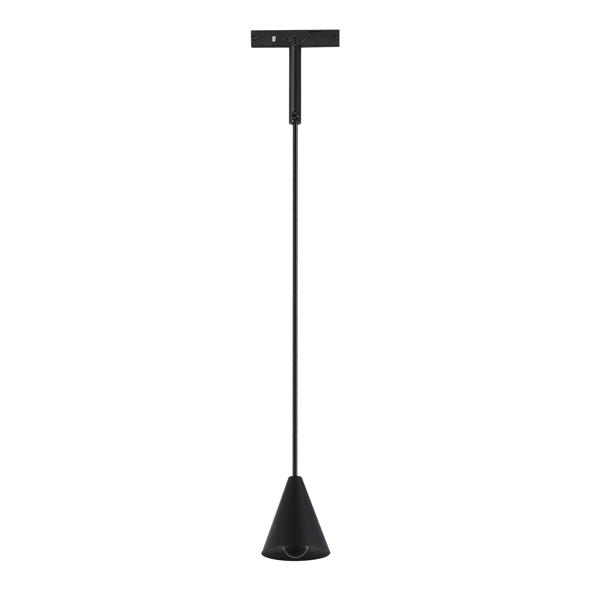 ST689.446.05 Магнитный трековый светильник Черный LED 1*5W 4000K Lm Ra>90 40° IP20 D80xH98 24V SUPER5