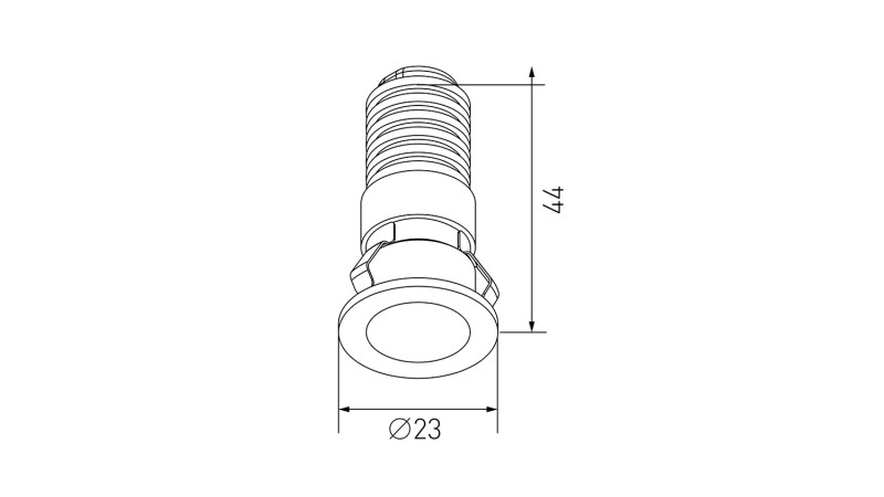 Встраиваемый светильник DesignLed DL-74180BL-1-WW