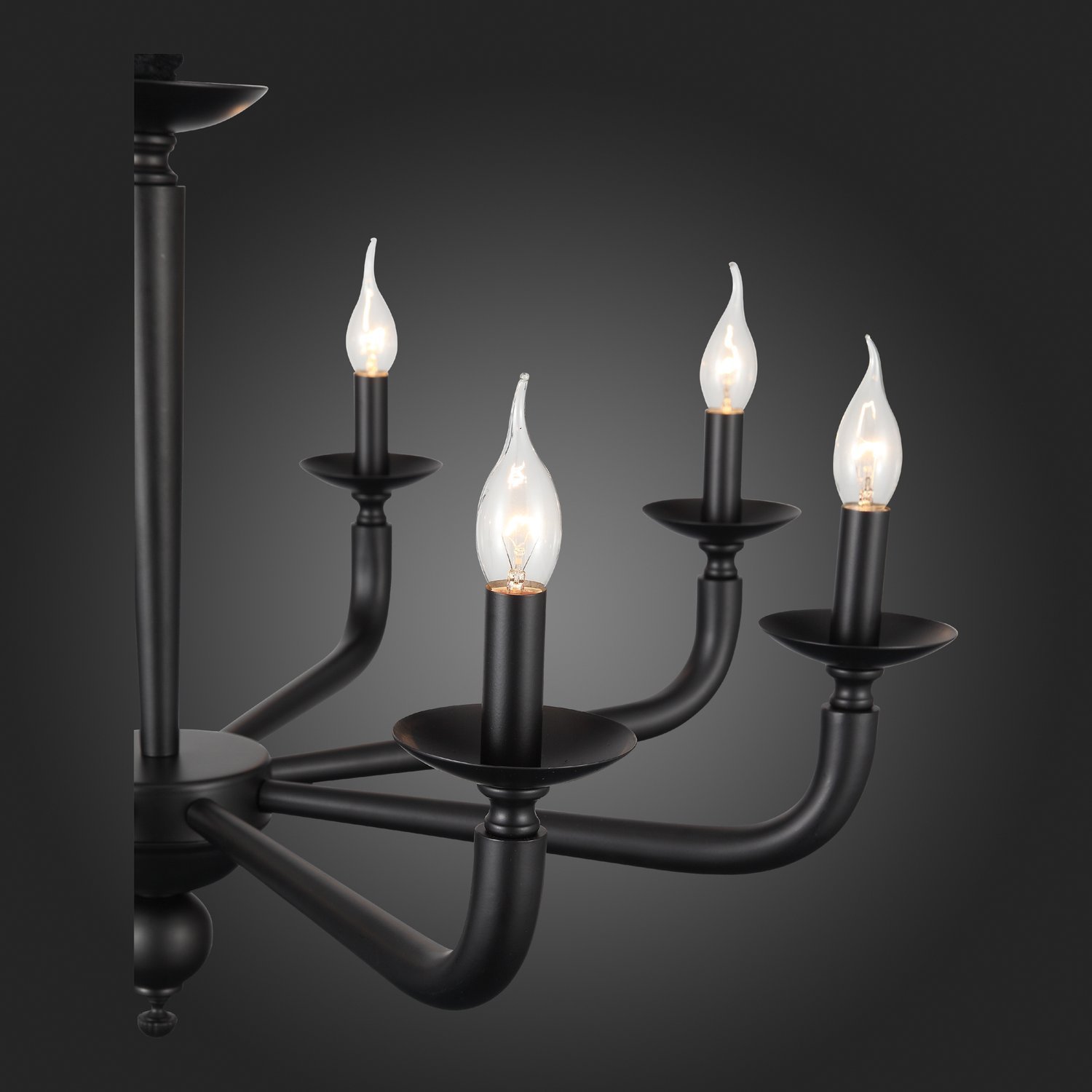 SL1114.403.08 Люстра подвесная ST-Luce Черный E14 8*40W FORTEZA