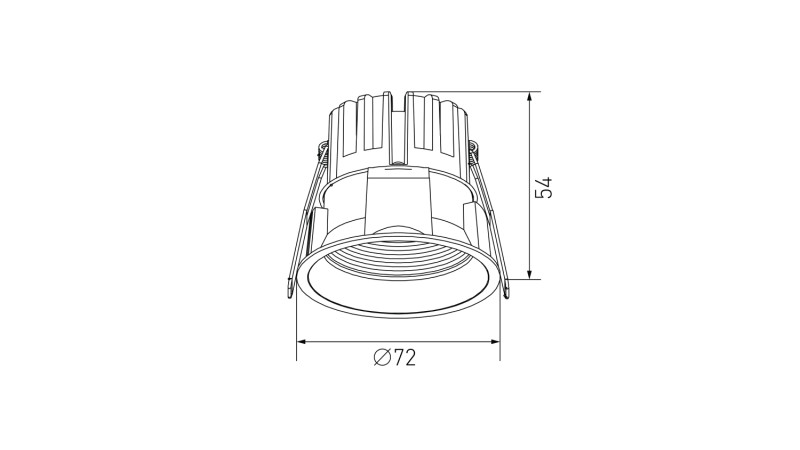 Встраиваемый светильник DesignLed DL-RE1202-WH-WW