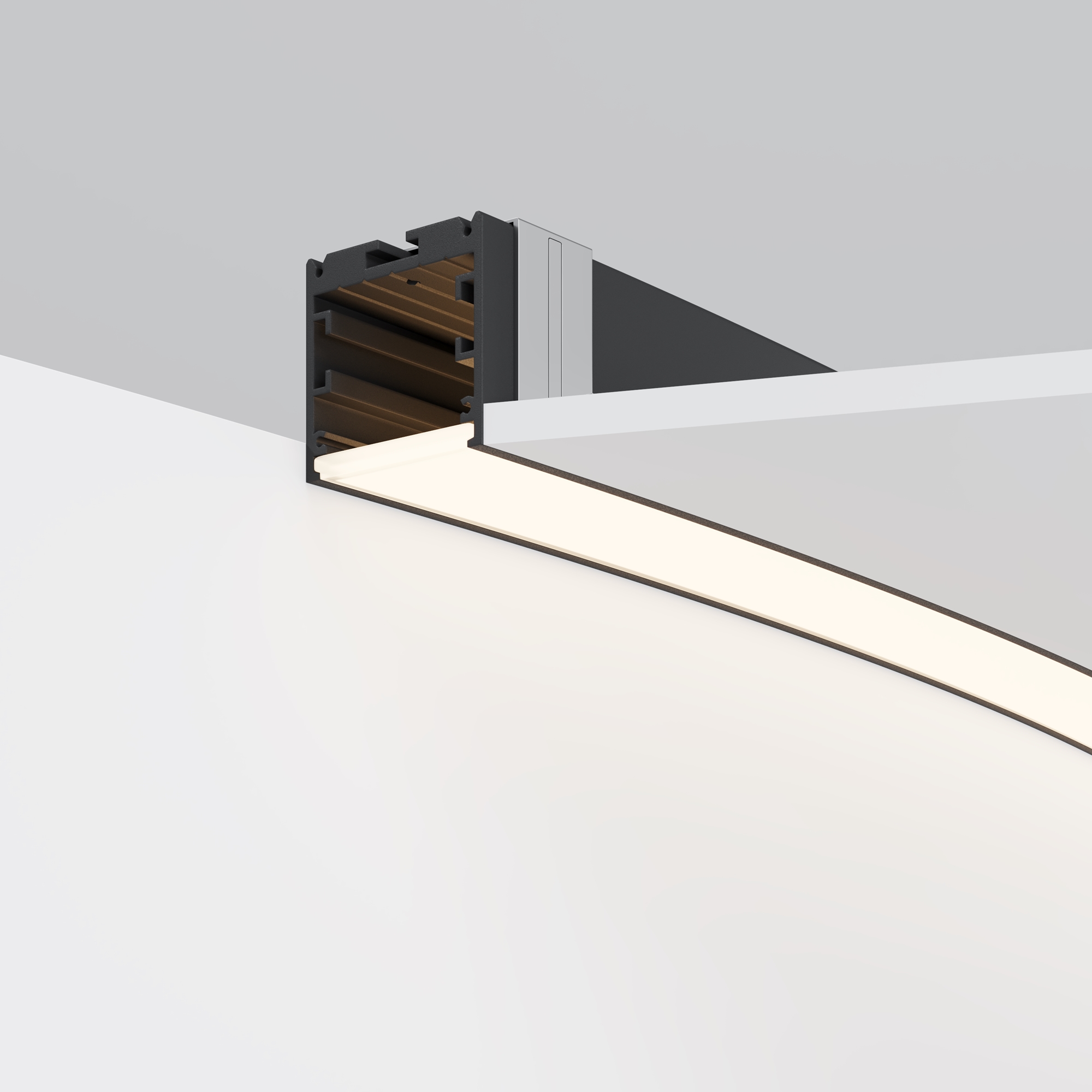 Профиль Led Strip ALM-3535R-B-D-45°-3M