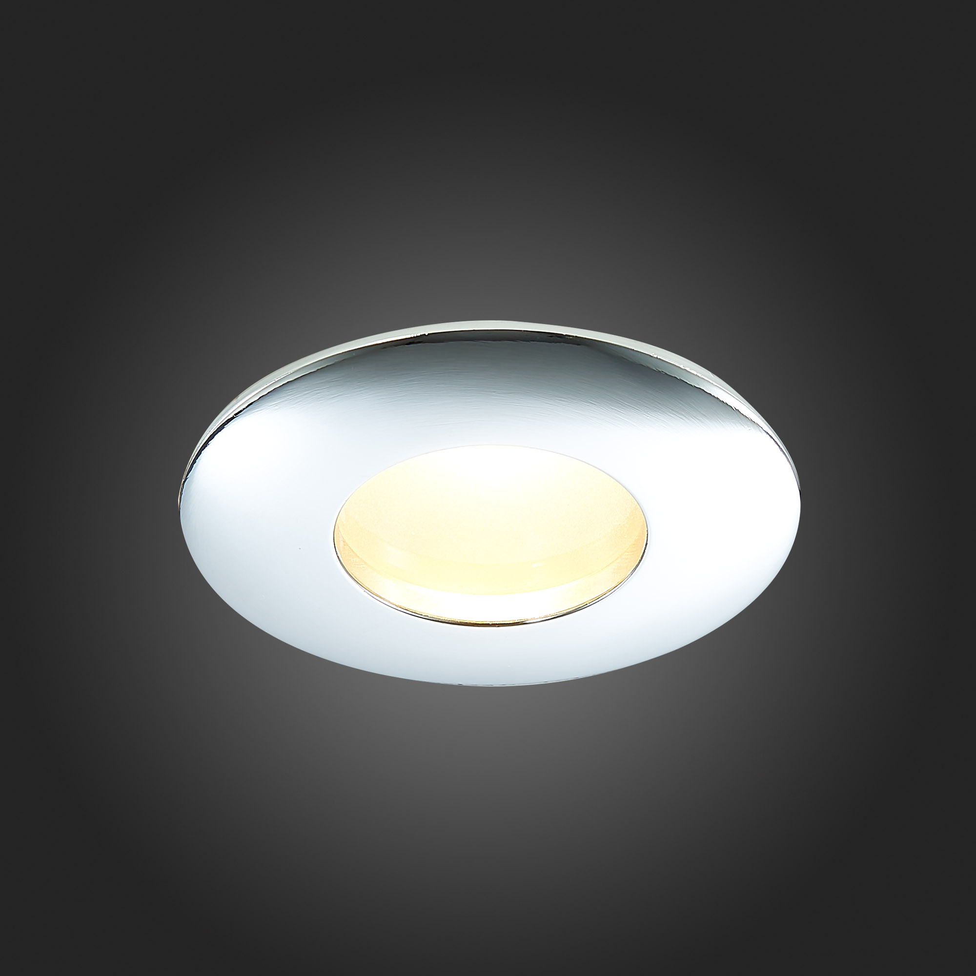 ST213.108.01 Св-к встр. Хром GU10 1*50W  IP44 D84xH50 220V Без ламп Встраиваемые светильники