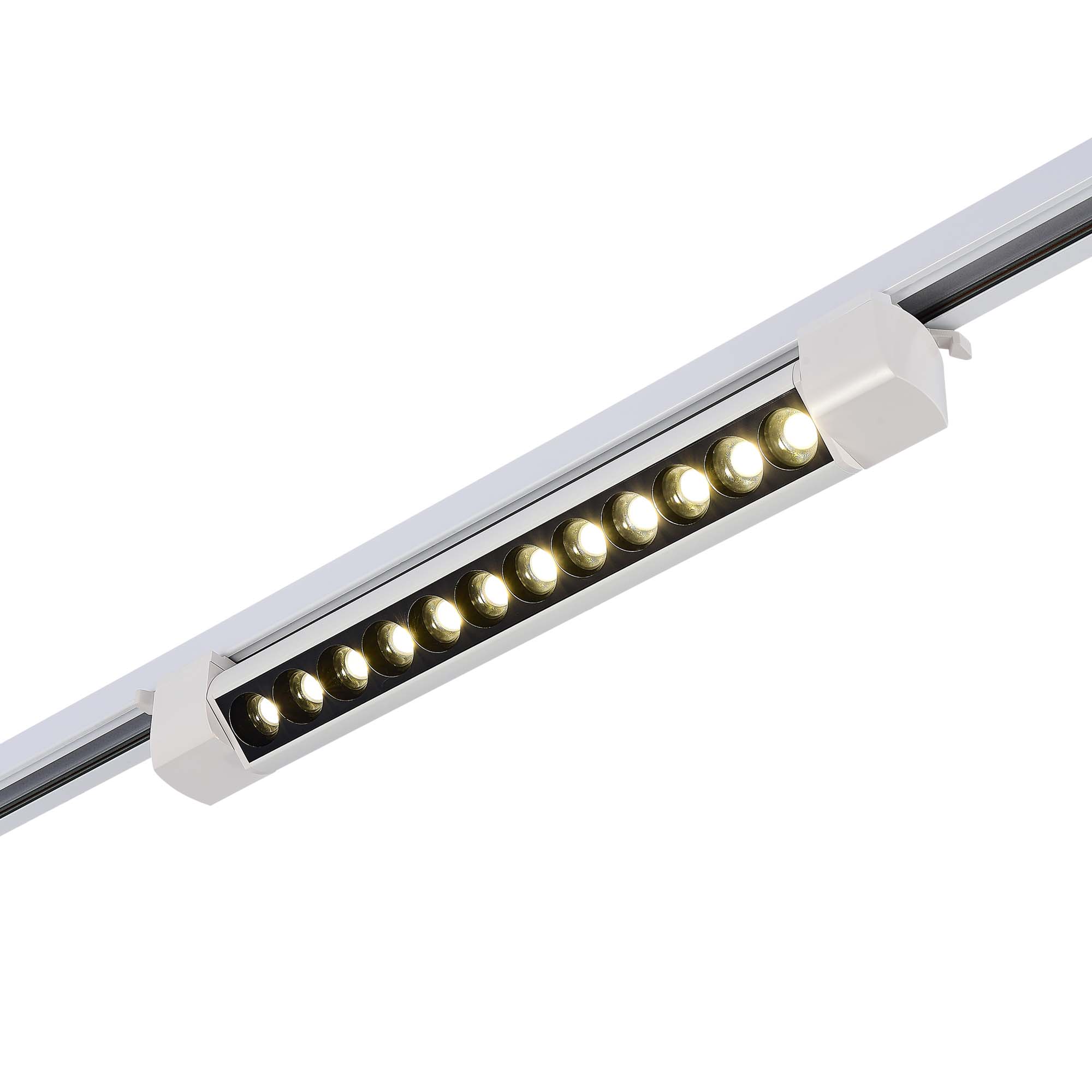 ST367.546.20 Св-к трек. Белый LED 1*20W 4000K 1 750Lm Ra>90 36° IP20 L387xW49xH54 170-240V BASE