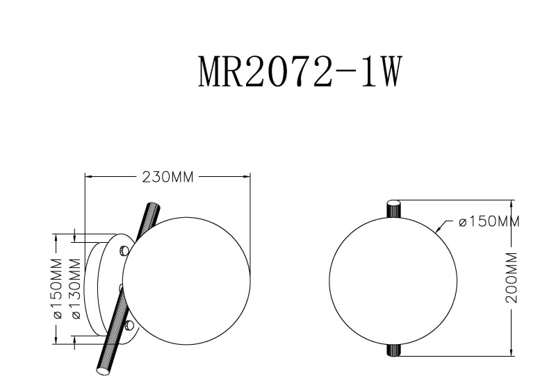 Бра MyFar MR2072-1W