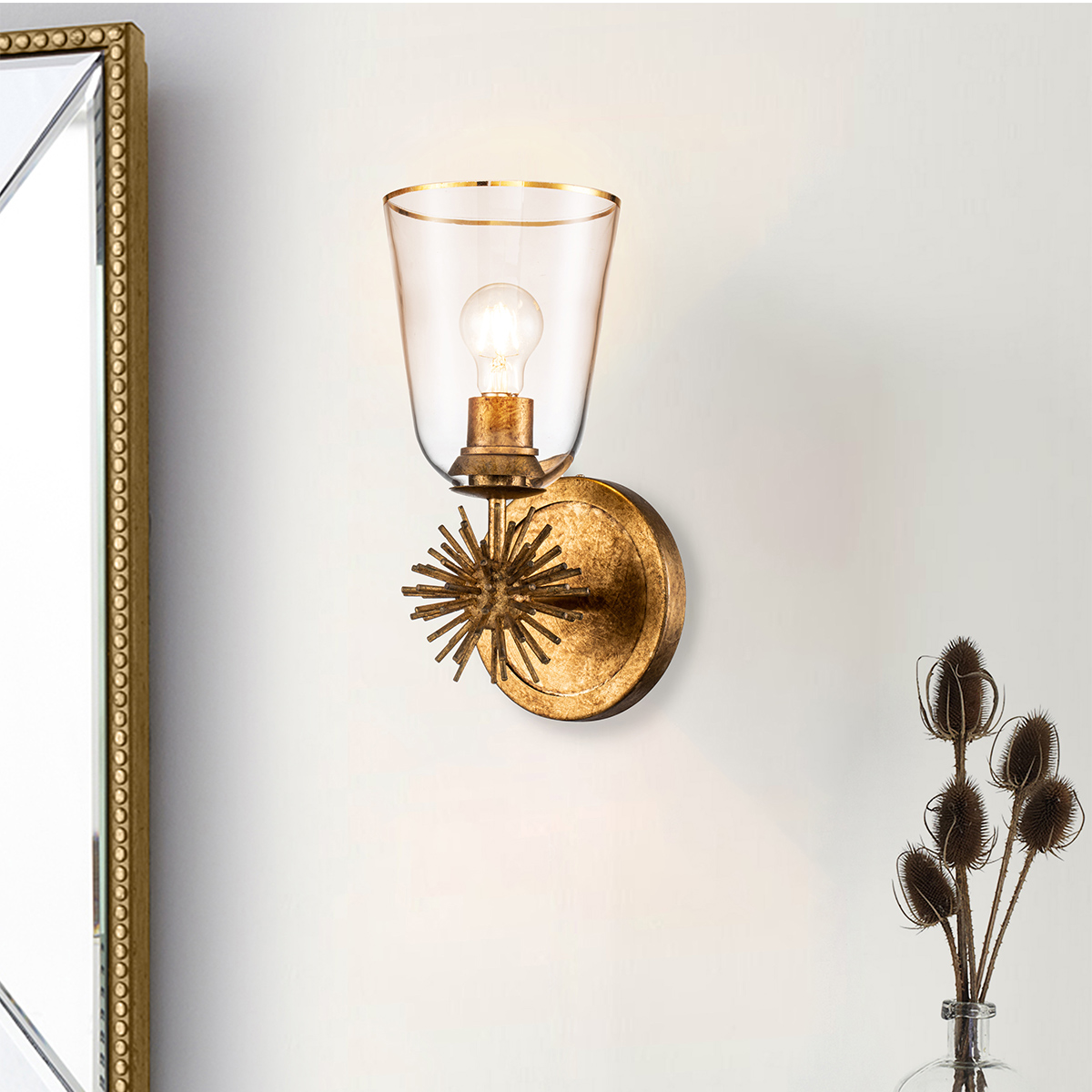 Бра Elstead Lighting, Арт. STARING-1WB-DG-CLEAR