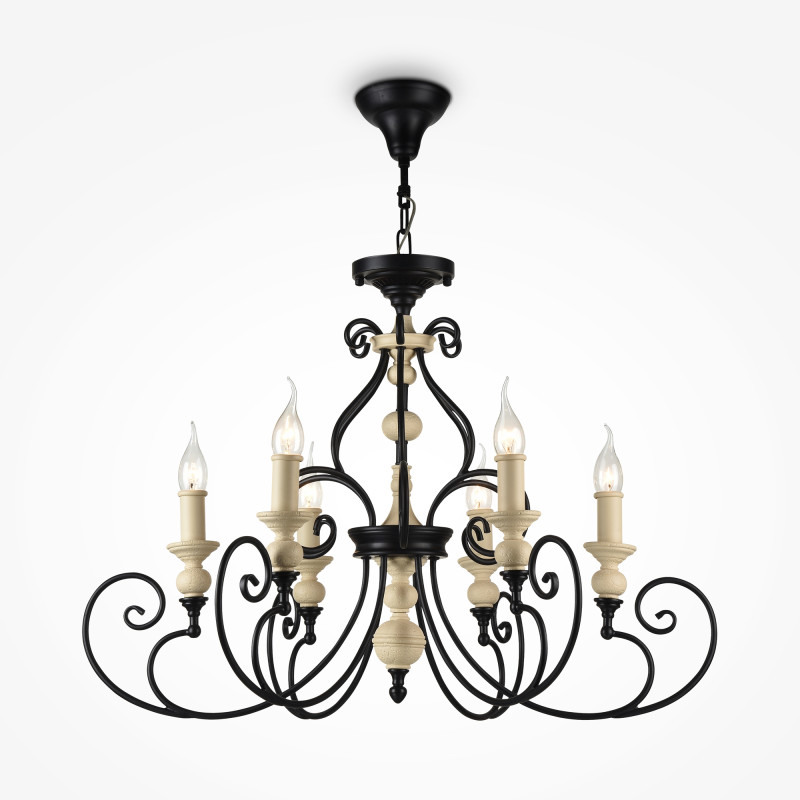Подвесная люстра Maytoni H631-PL-06-B