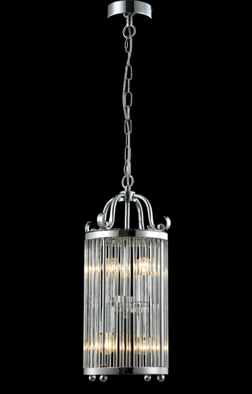 Подвесной светильник Crystal Lux TADEO SP4 D200 CHROME/TRANSPARENTE