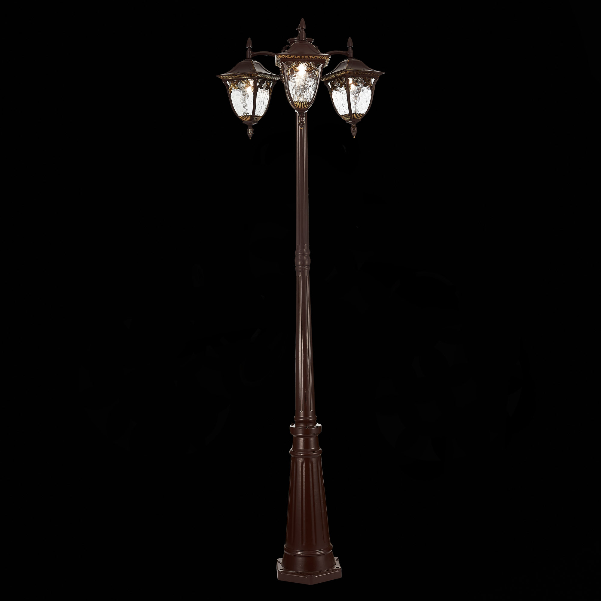 SL083.705.03 Светильник уличный наземный ST-Luce Кофейный/Кофейный, Прозрачный E27 3*60W CHIANI