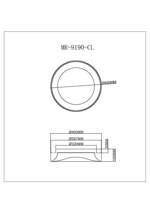 Накладной светильник MyFar MR9190-CL