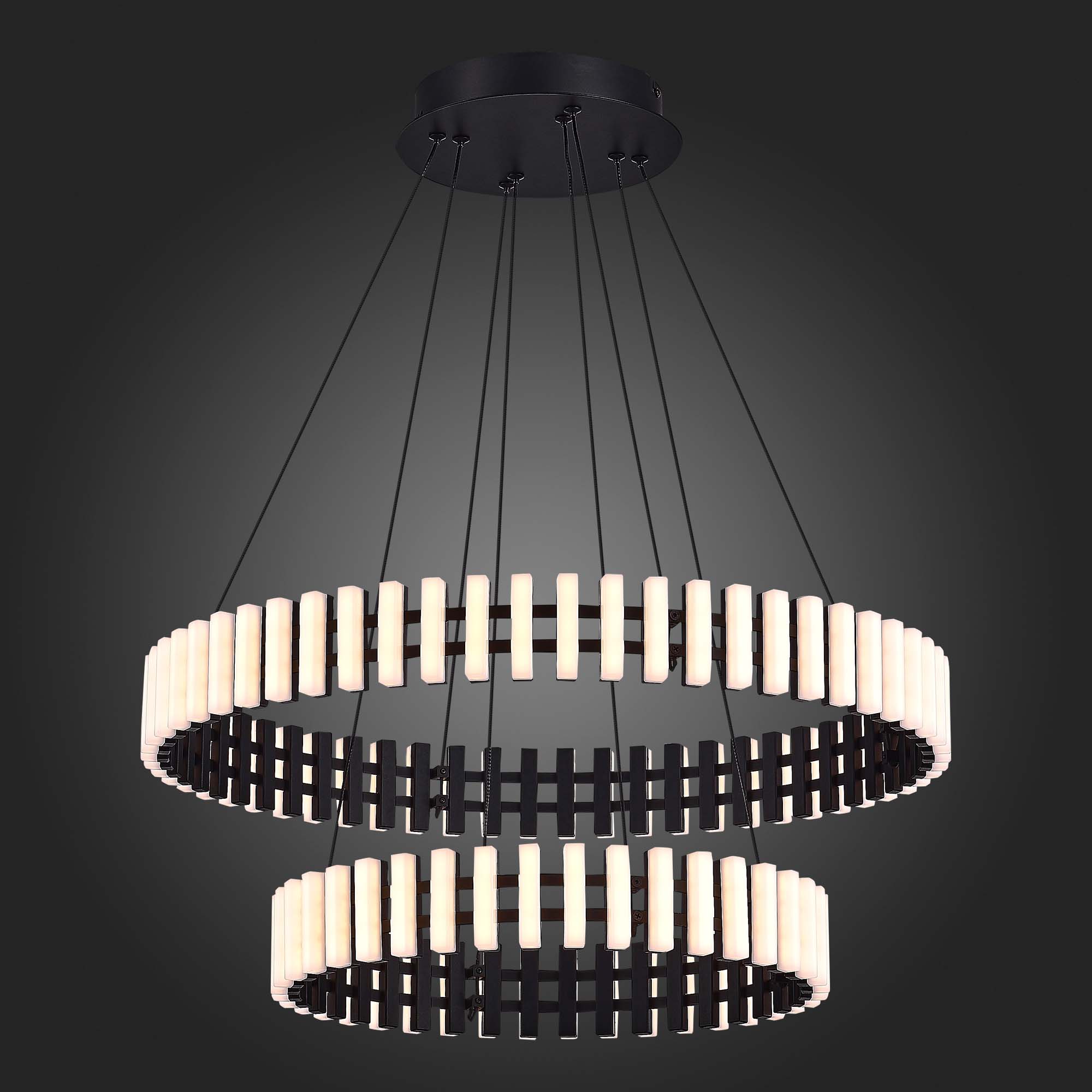 SL6203.403.65 Люстра подвесная ST-Luce Черный/Белый LED 1*65W 3000K ESTENSE