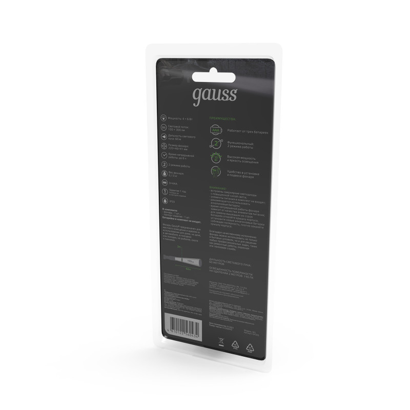 Фонарь Gauss GF503