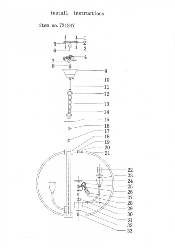 Подвесная люстра Lightstar 731247
