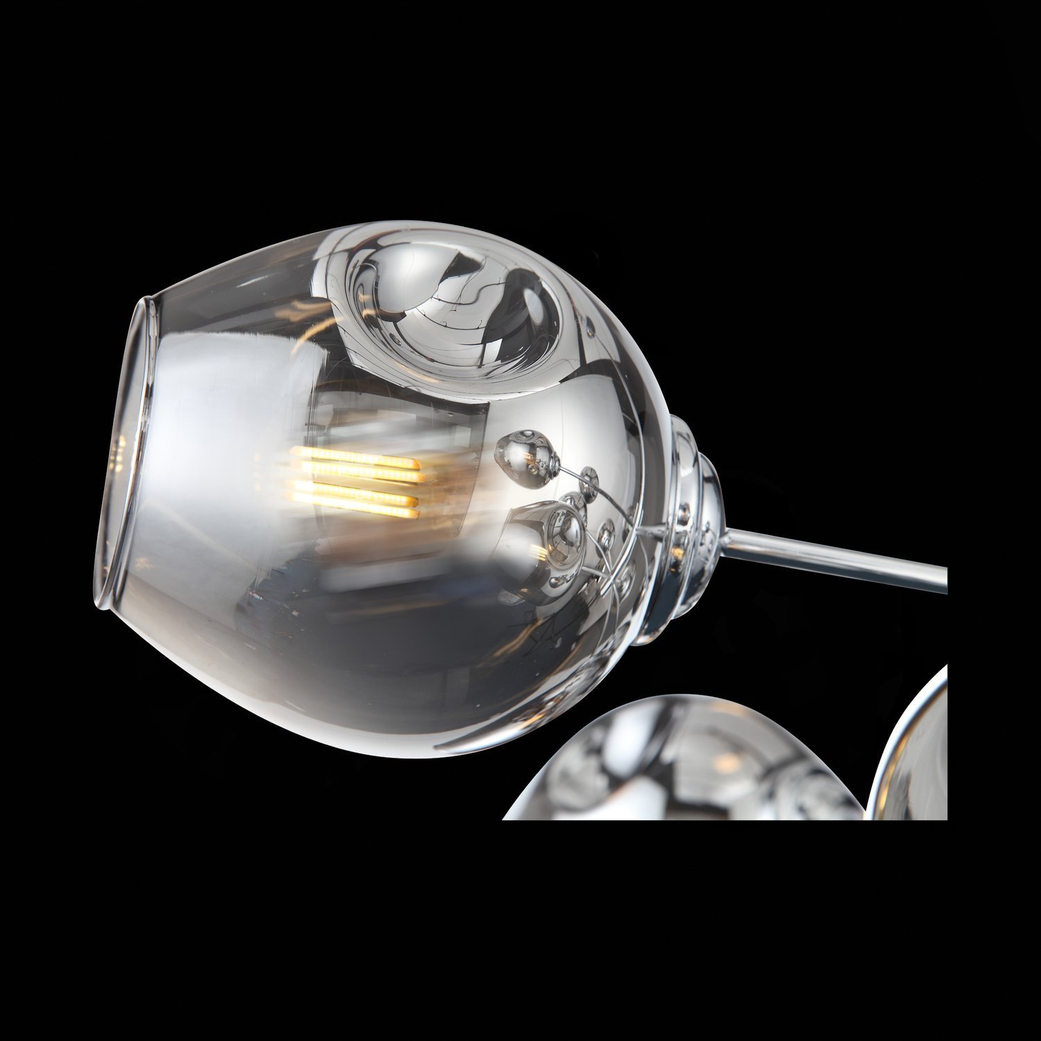 SL1500.103.12 Светильник потолочный ST-Luce Хром/Дымчатый E14 12*40W FOVIA