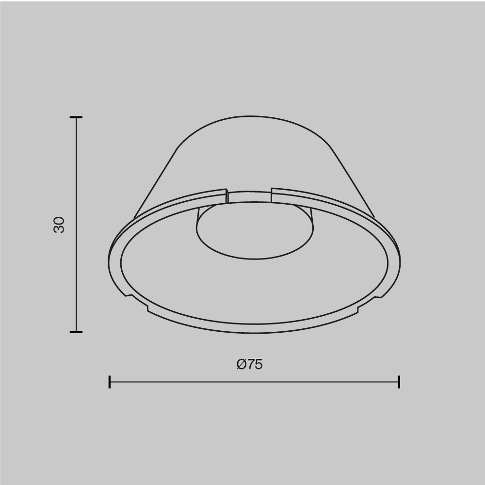 Комплектующие для светильника Technical LensD75-15