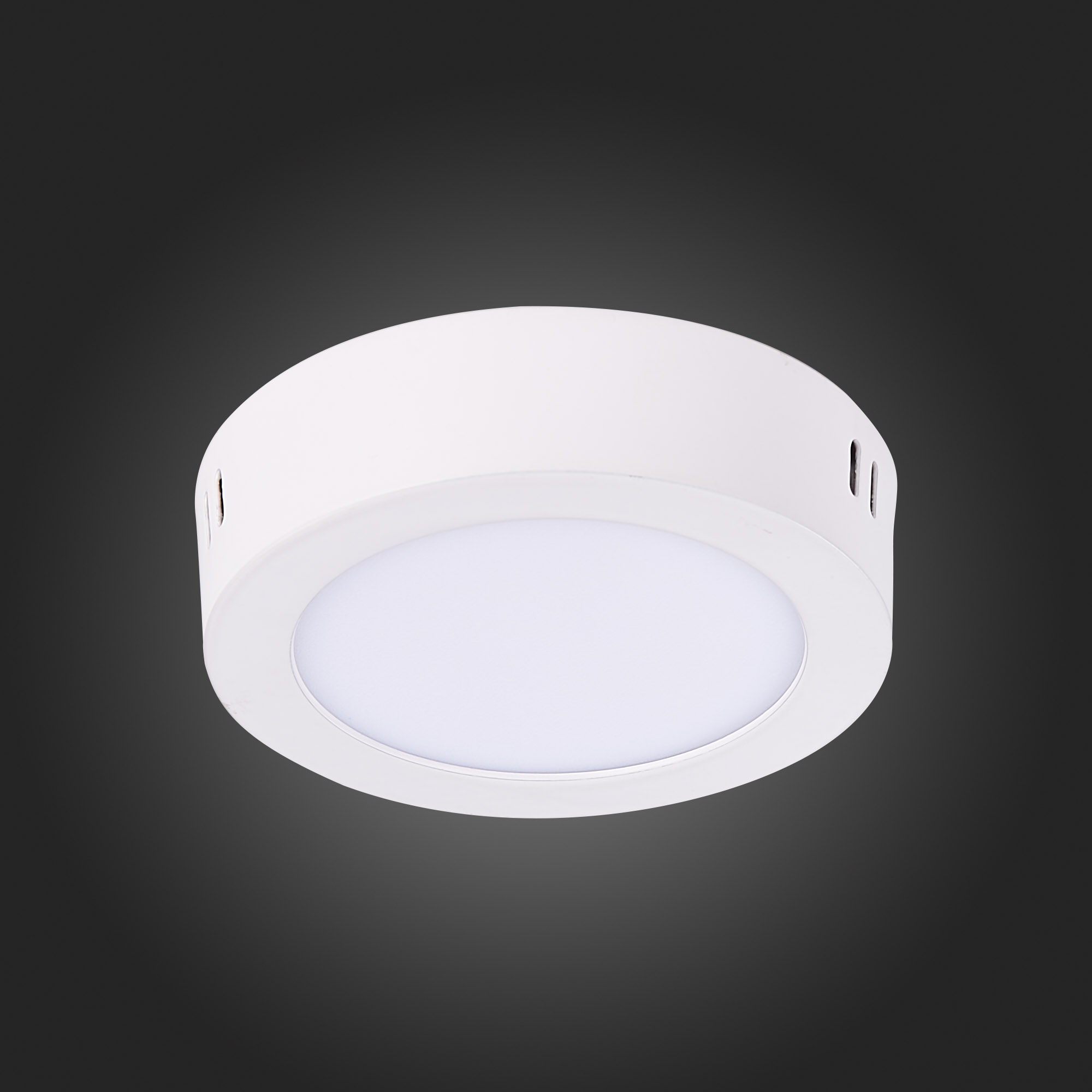 ST112.532.06 Светильник настенно-потолочный Белый LED 1*6W 3000K 330Lm Ra80 120° IP20 D110xH28 90-26 Накладные светильники