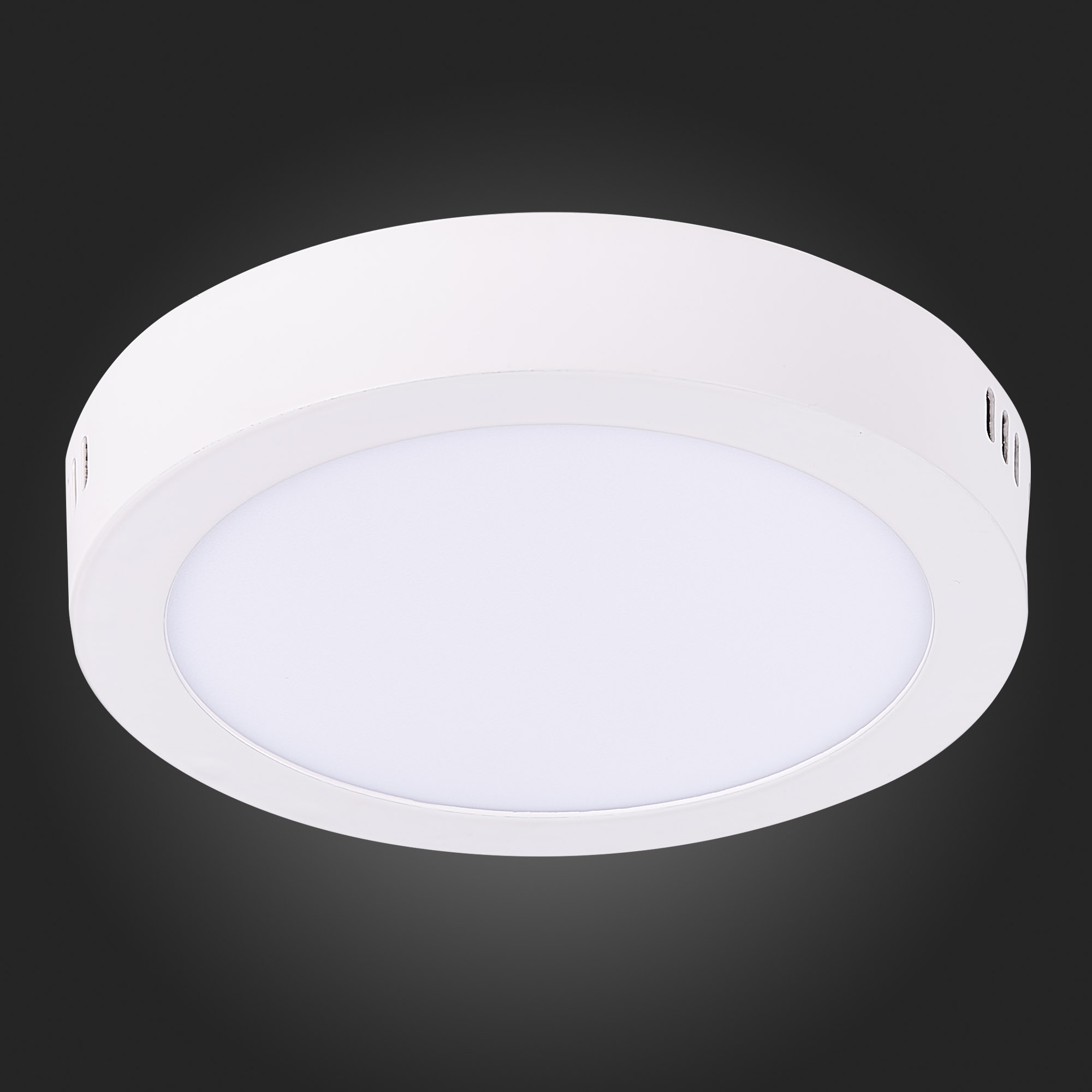 ST112.542.12 Светильник настенно-потолочный Белый LED 1*12W 4000K 795Lm Ra80 120° IP20 D160xH28 90-2 Накладные светильники