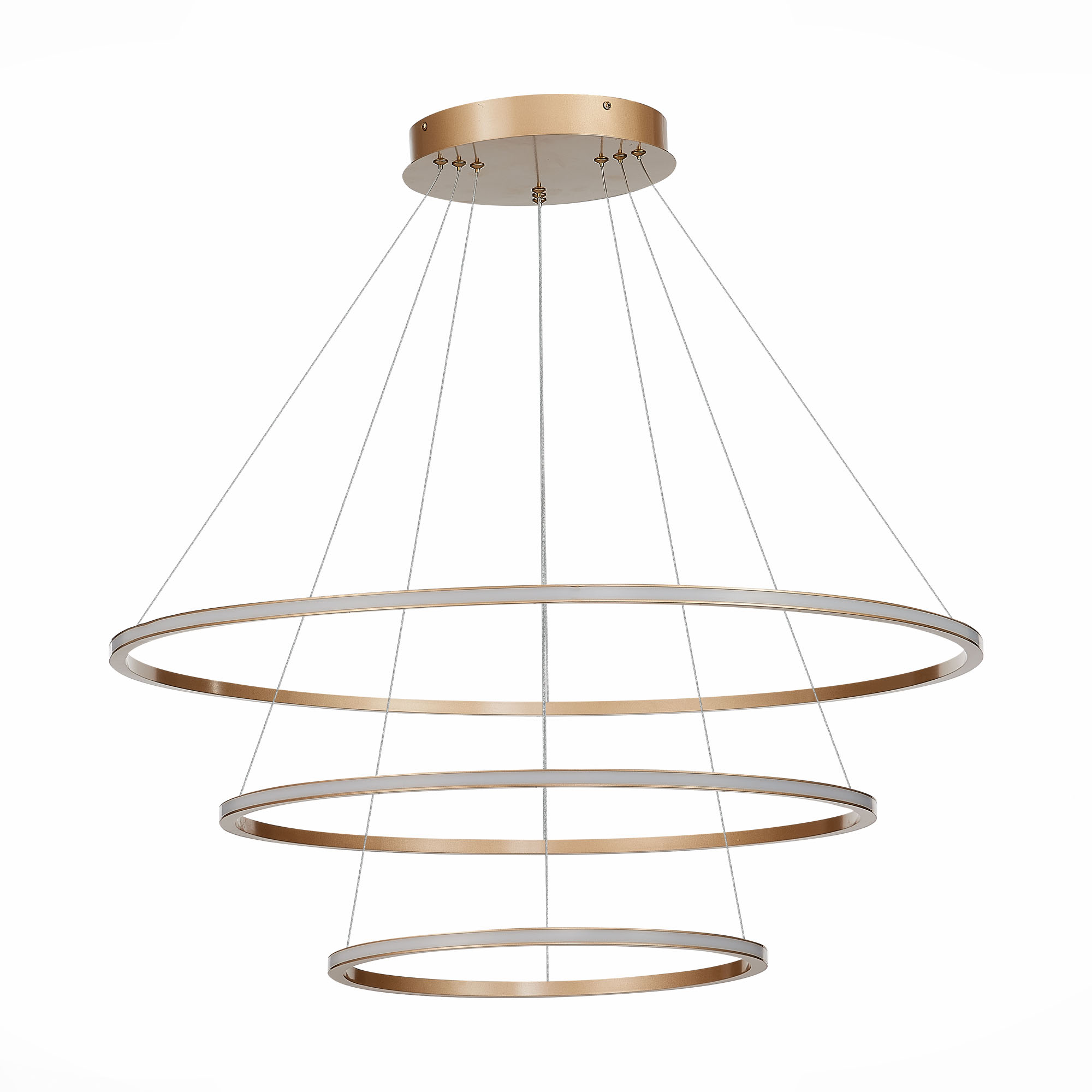 ST604.243.114 Светильник подвесной ST-Luce Золотистый/Белый LED 1*114W 4000K Подвесные светильники