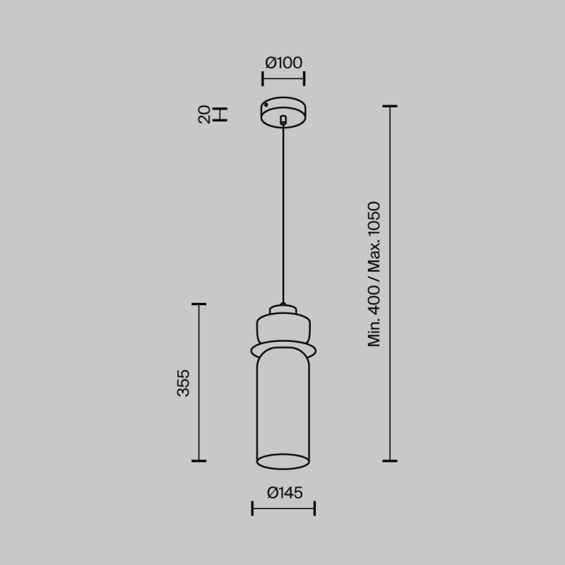 Подвесной светильник MODELUX MS.1410.120 BK