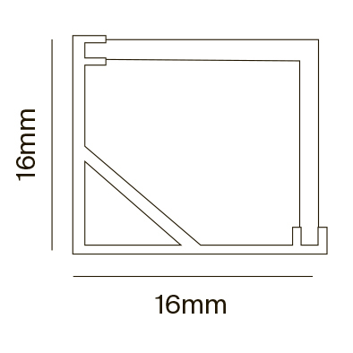 Профиль Led Strip ALM009S-2M