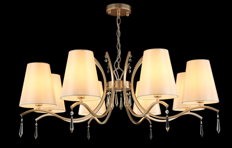 Подвесная люстра Crystal Lux RENATA SP8 GOLD