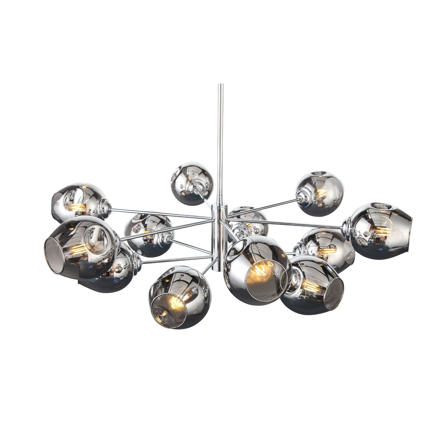 SL1500.103.12 Светильник потолочный ST-Luce Хром/Дымчатый E14 12*40W FOVIA