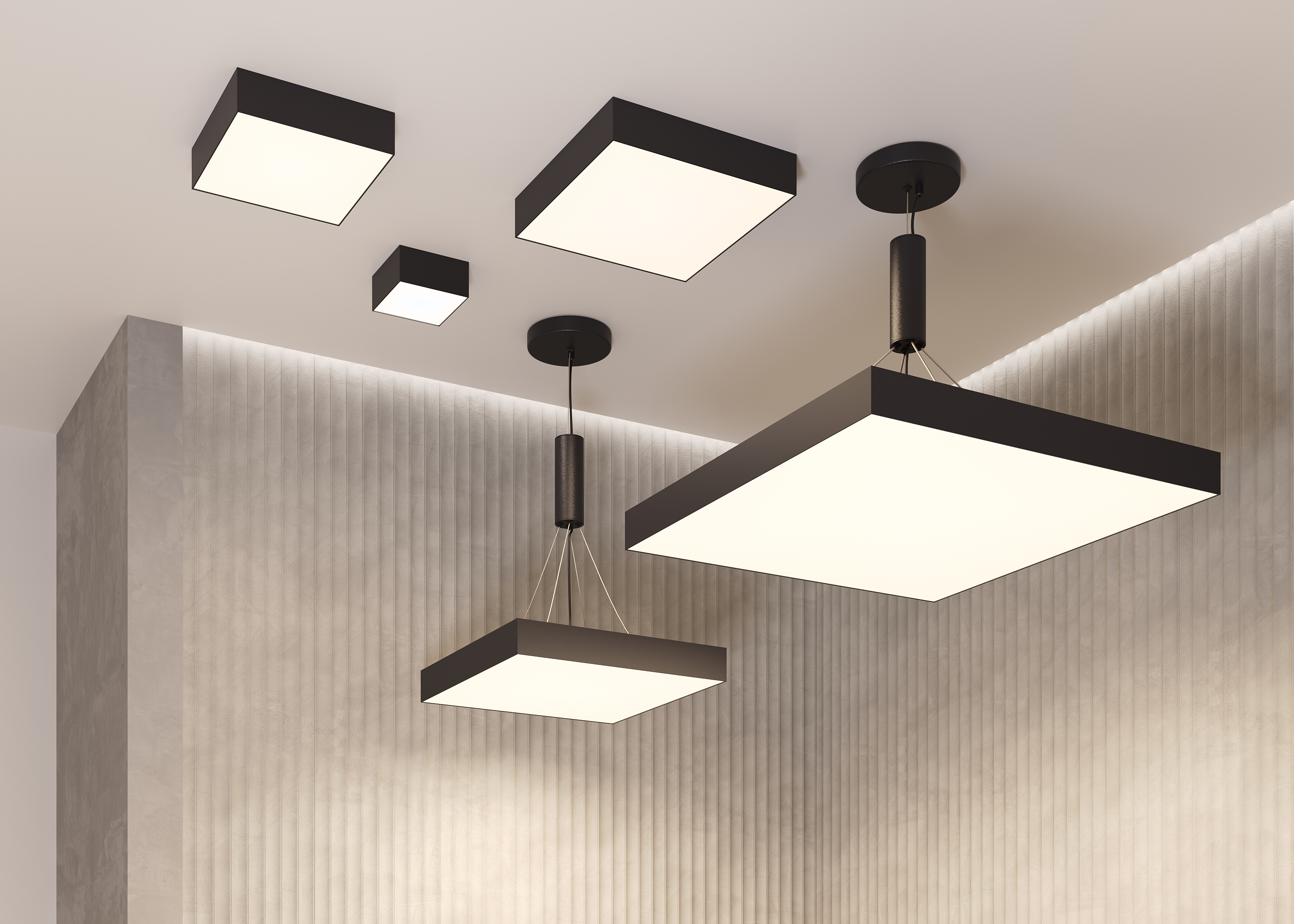 Потолочный светильник Technical C032CL-90W4K-SQ-B
