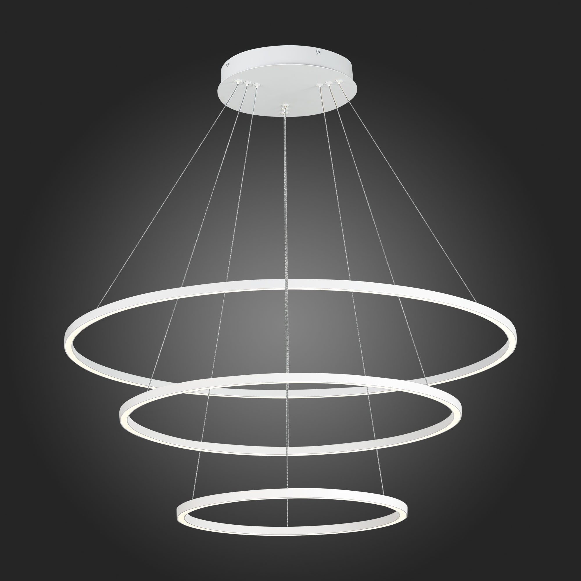 ST605.503.114 Cветильник подвесной SMART ST-Luce Белый/Белый LED 1*114W 2800-6500K AURA