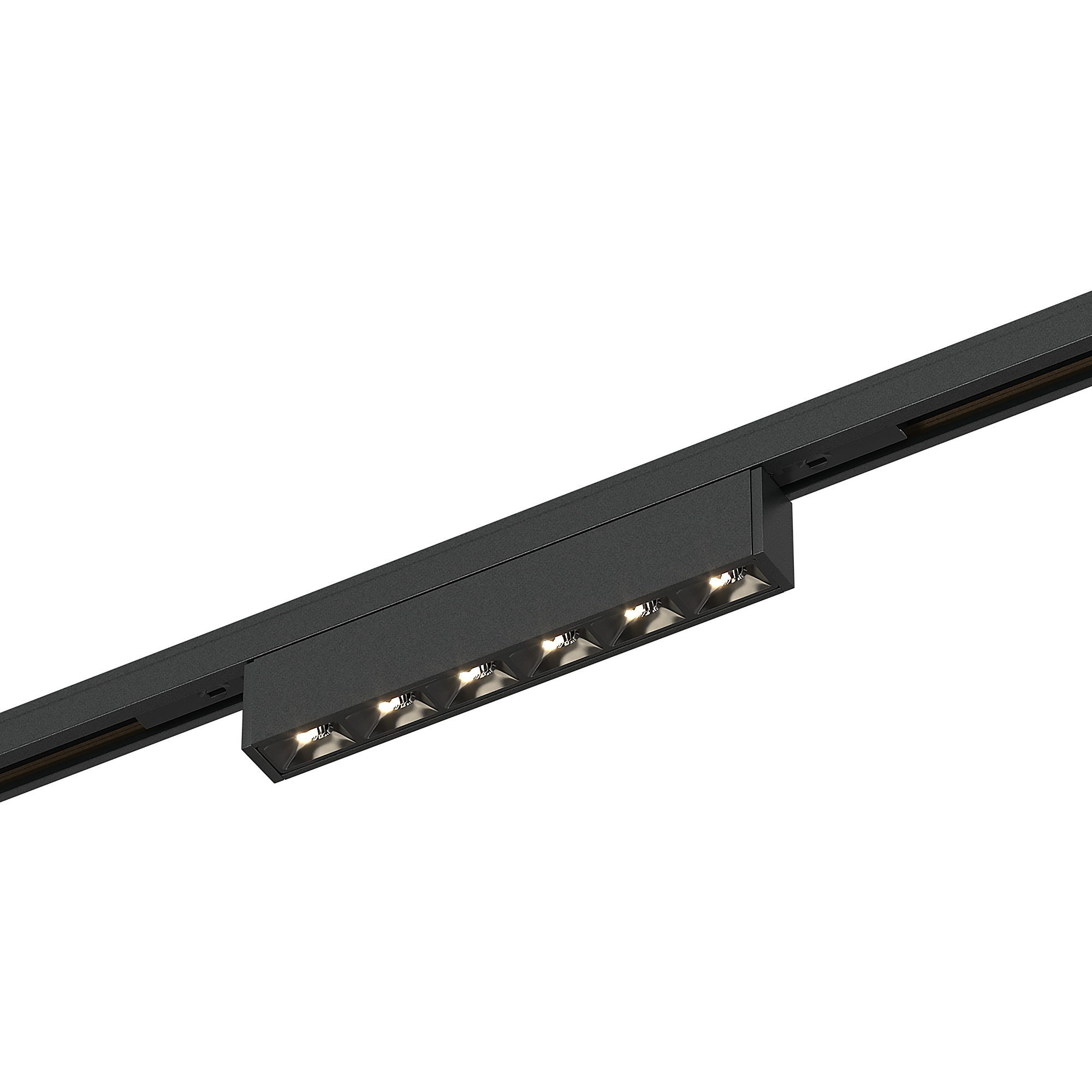 ST666.436.05 Магнитный трековый светильник Черный LED 1*5W 3000K 220Lm Ra>90  IP20 L100xW10xH18 24V SUPER5