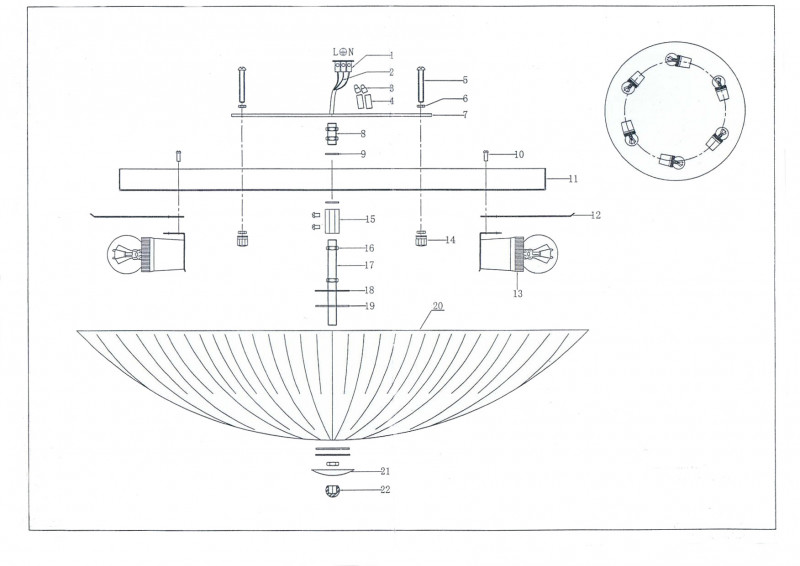 Накладной светильник Lightstar 820860