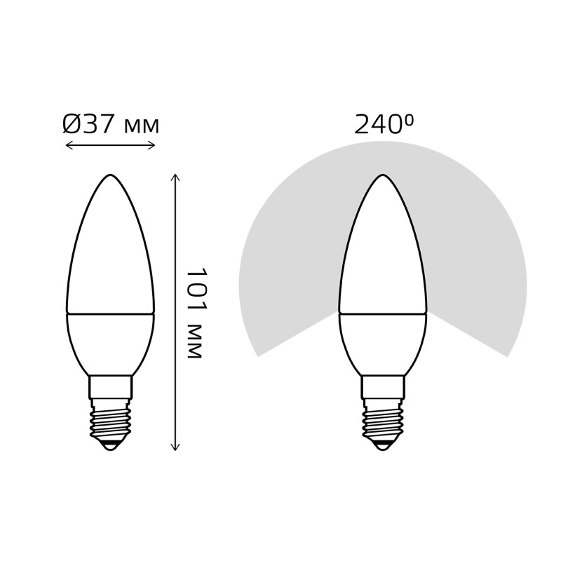 Светодиодная лампа Gauss 103101207-S