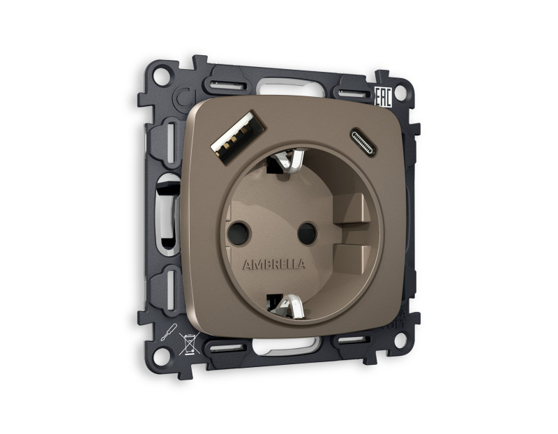 Розетка Ambrella Volt MO640010
