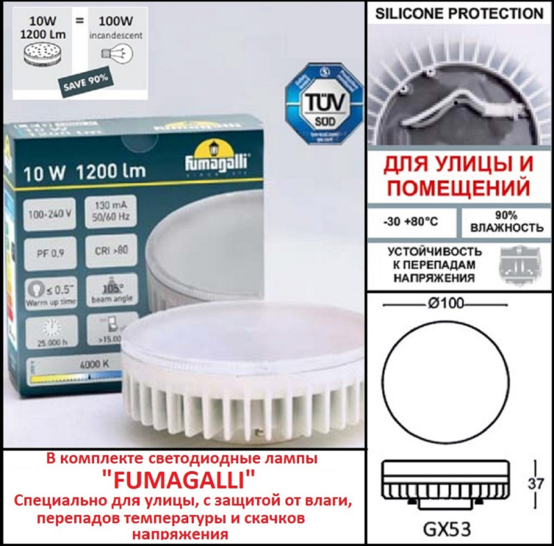 Светильник настенный Fumagalli 2A6.000.000.AXD2L