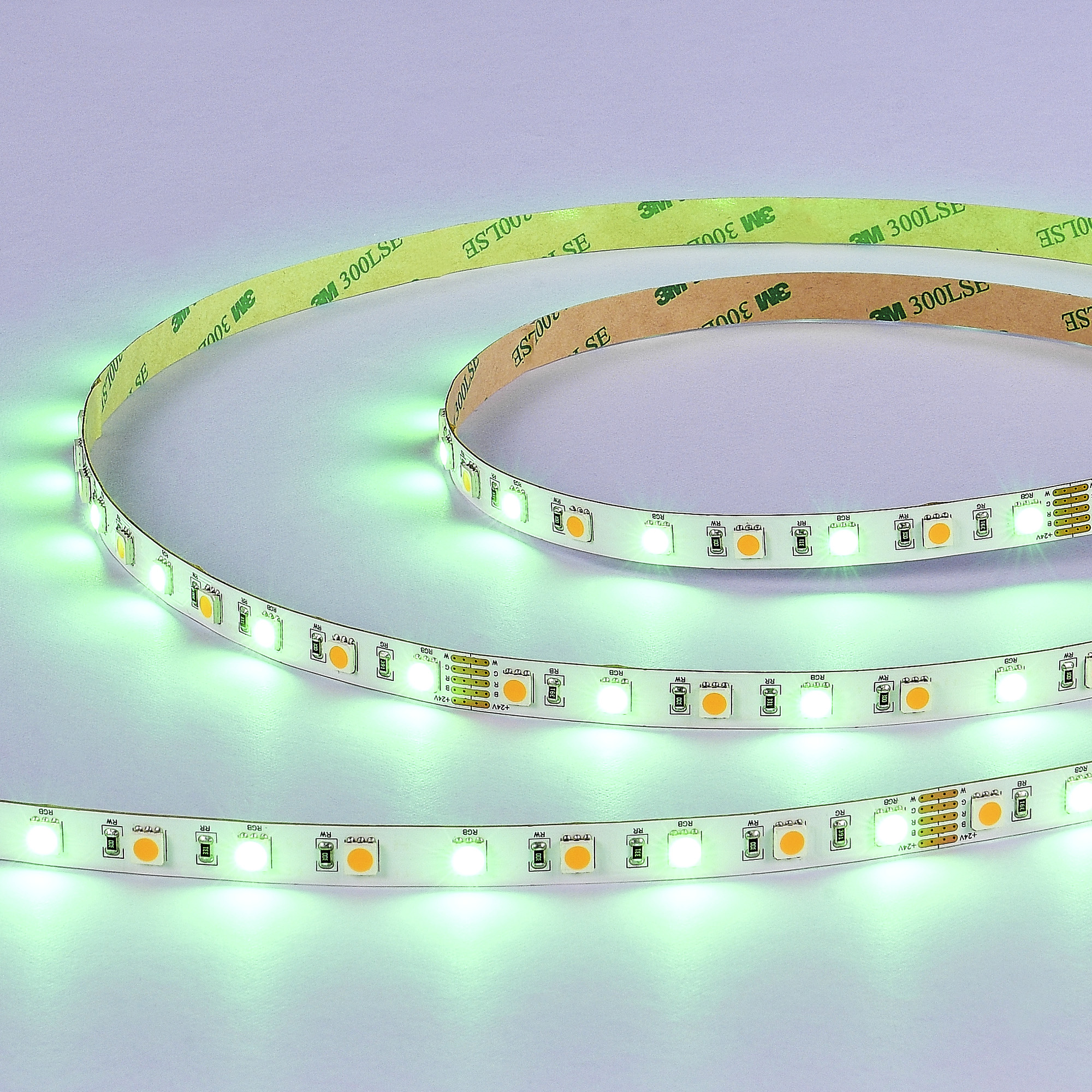 ST019.418.20RGBW Светодиодная лента SMD5050 - 17.28W/M RGB+4000K 300Lm Ra>90 IP20 L5000xW10xH- 24V Светодиодные ленты