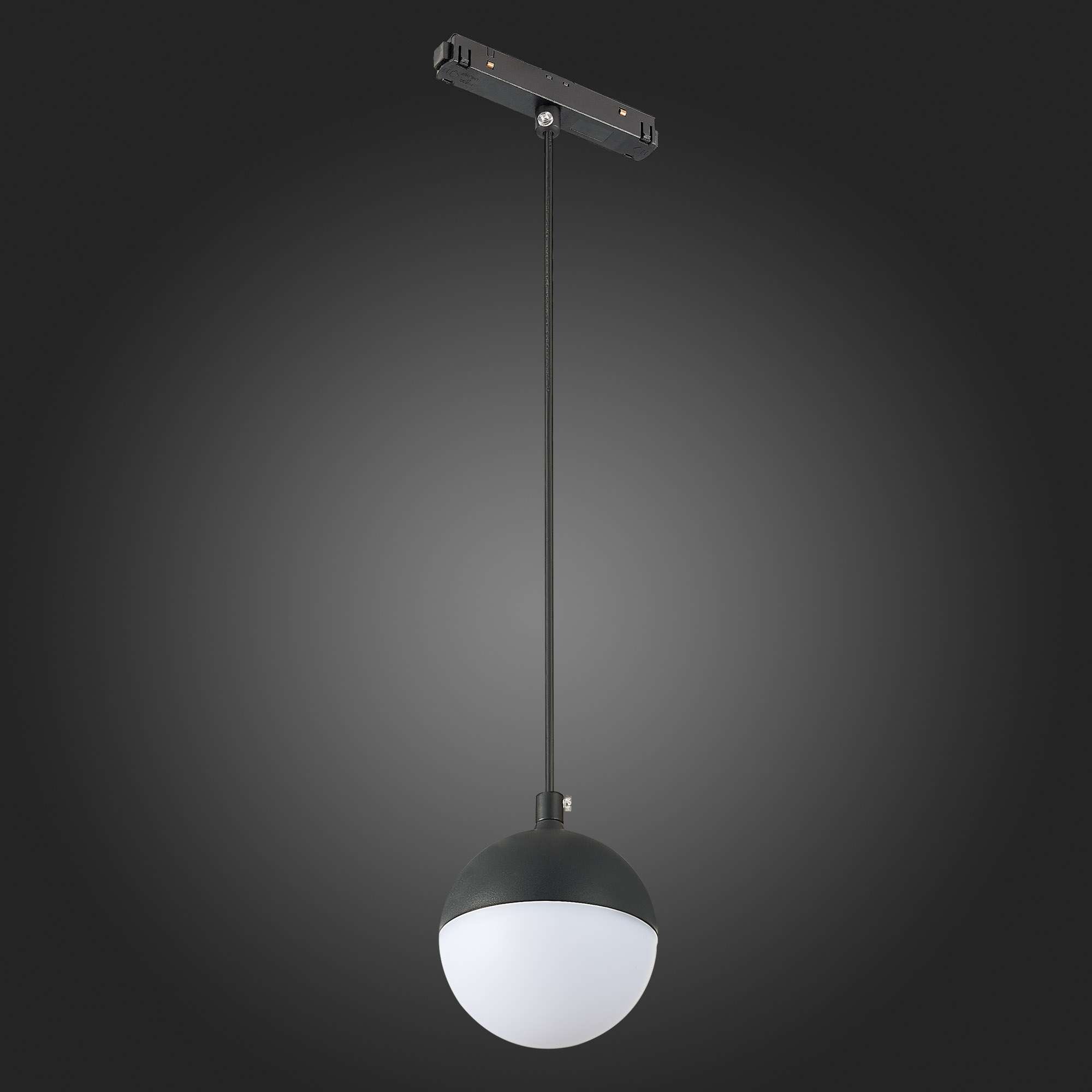 ST358.443.07 Магнитный трековый светильник подвесной Черный LED 1*7W 4000K 520Lm Ra>80 120° IP20 D90 SKYLINE 48