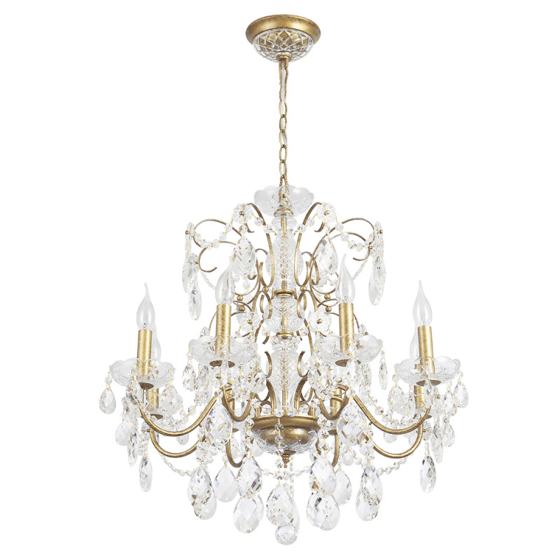 Подвесная люстра Crystal Lux ODELIS SP8 GOLD