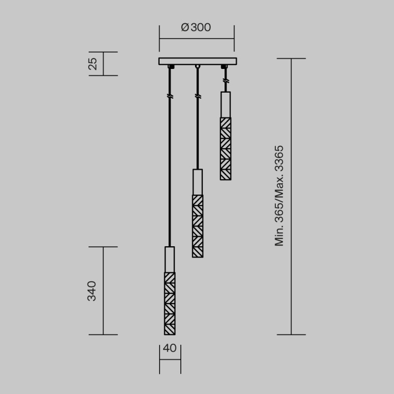 Каскадная люстра Maytoni MOD328PL-L9CH3K